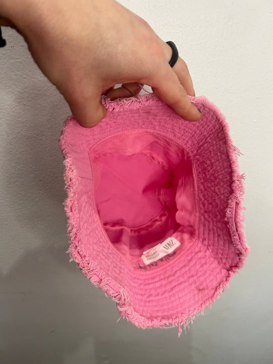 Pink bucket hat 2-5y