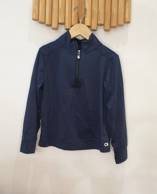 Navy activewear quarter zip 5y