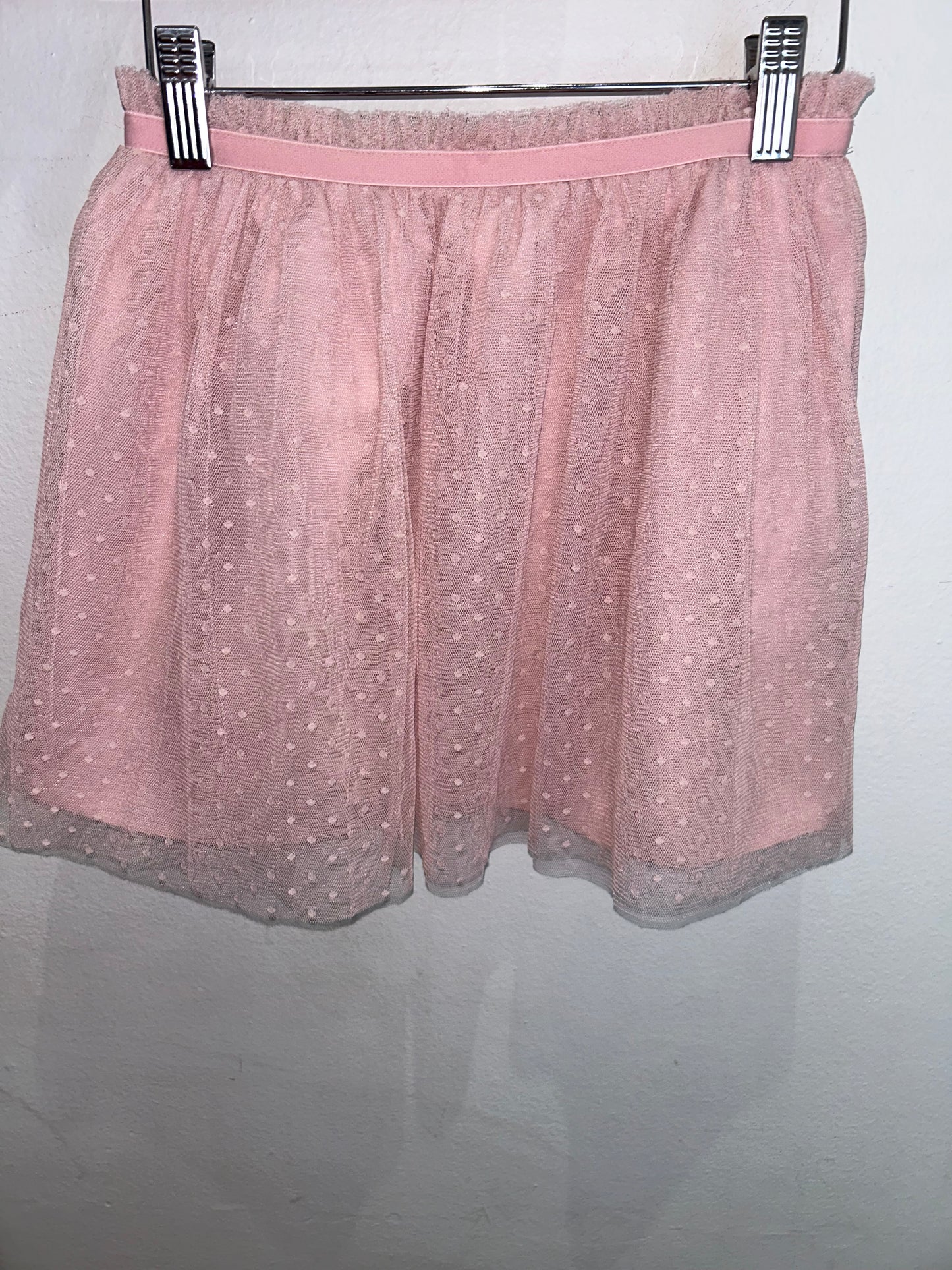 Pink dots tulle skirt 8y