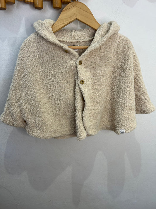 Cream teddy sweater 0-6m