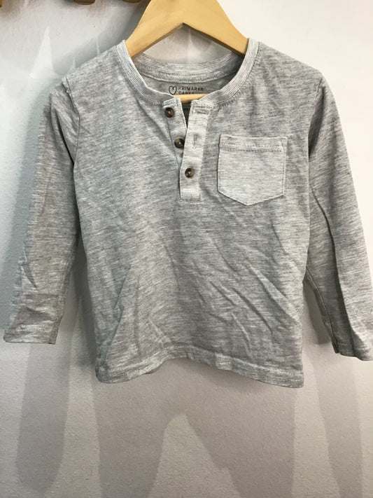 Tee grey waffle tee 4y