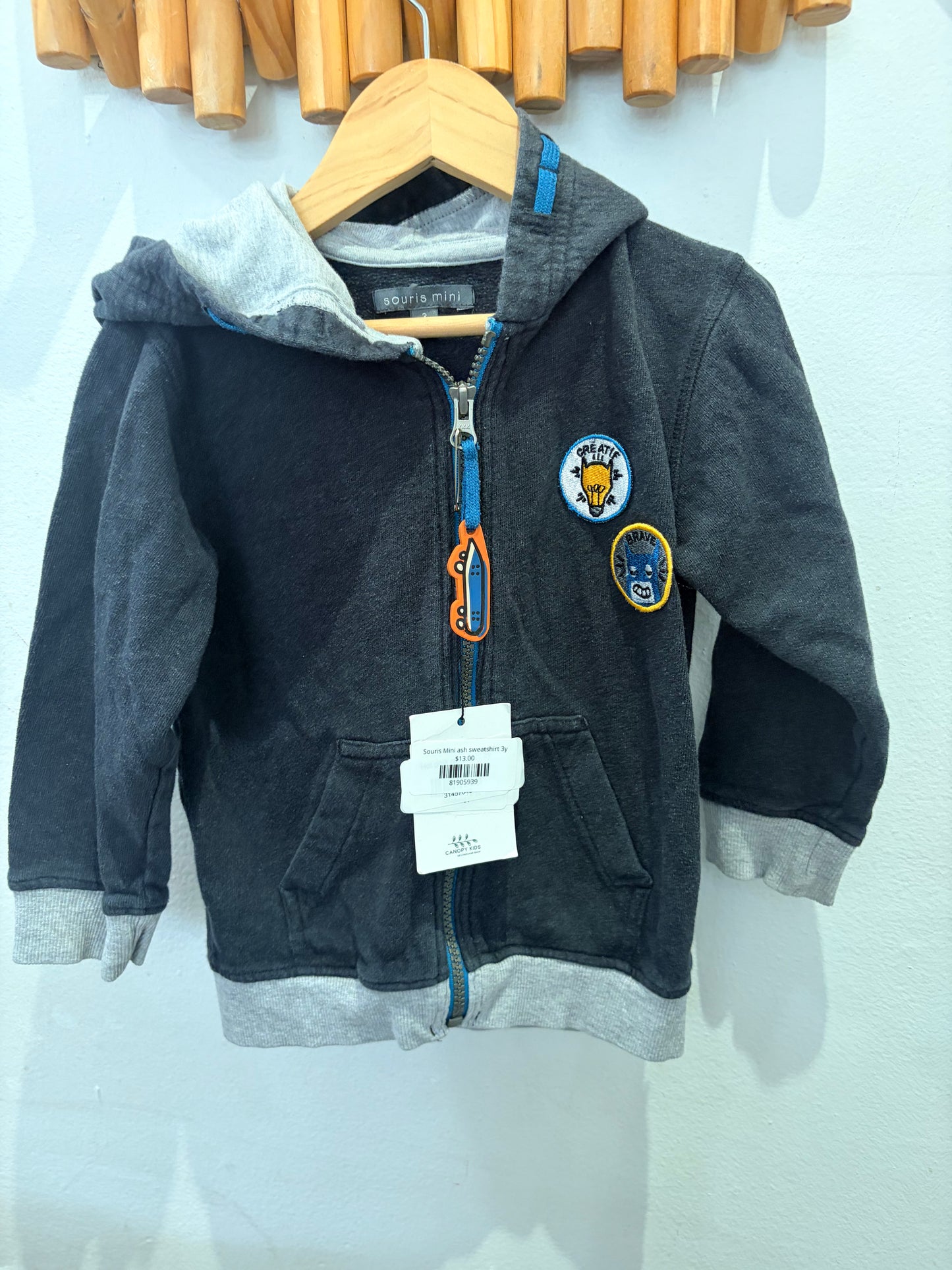 Souris Mini ash sweatshirt 3y