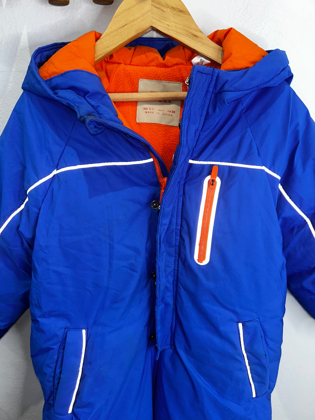 Blue snowsuit 2-3y