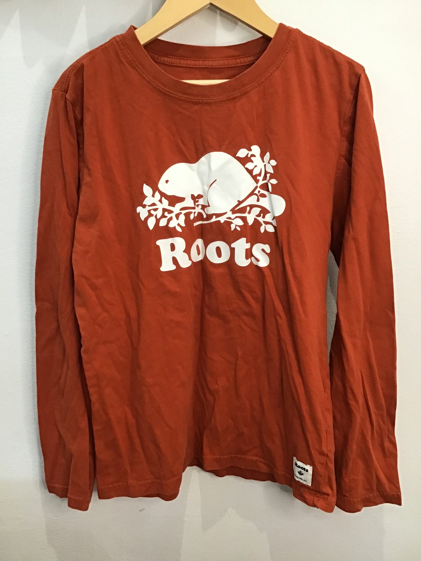 Tee orange Roots longsleeve 11-12y