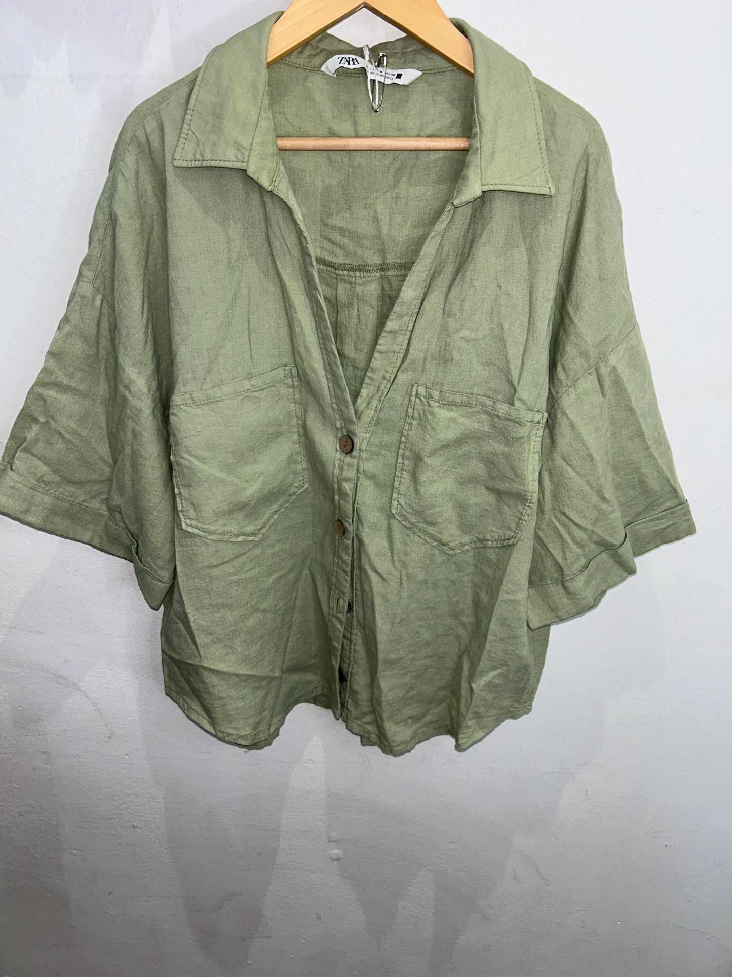 Moss green shirt- adult M