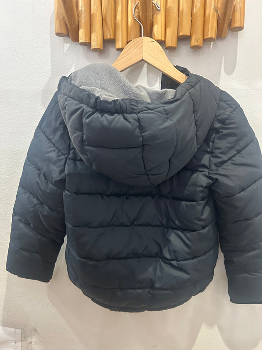 Primary black puffer jacket 4-5y