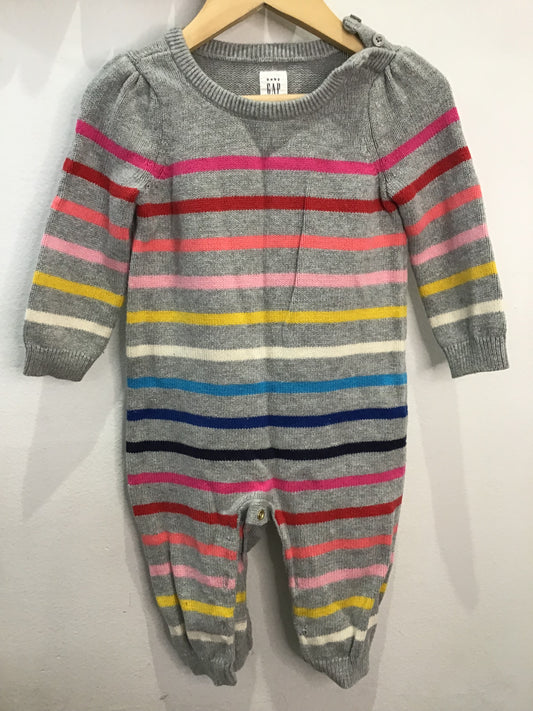 Romper striped sweater 6-12m
