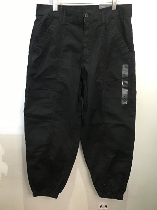 Black baggy joggers- size 6 SHORT - NEW