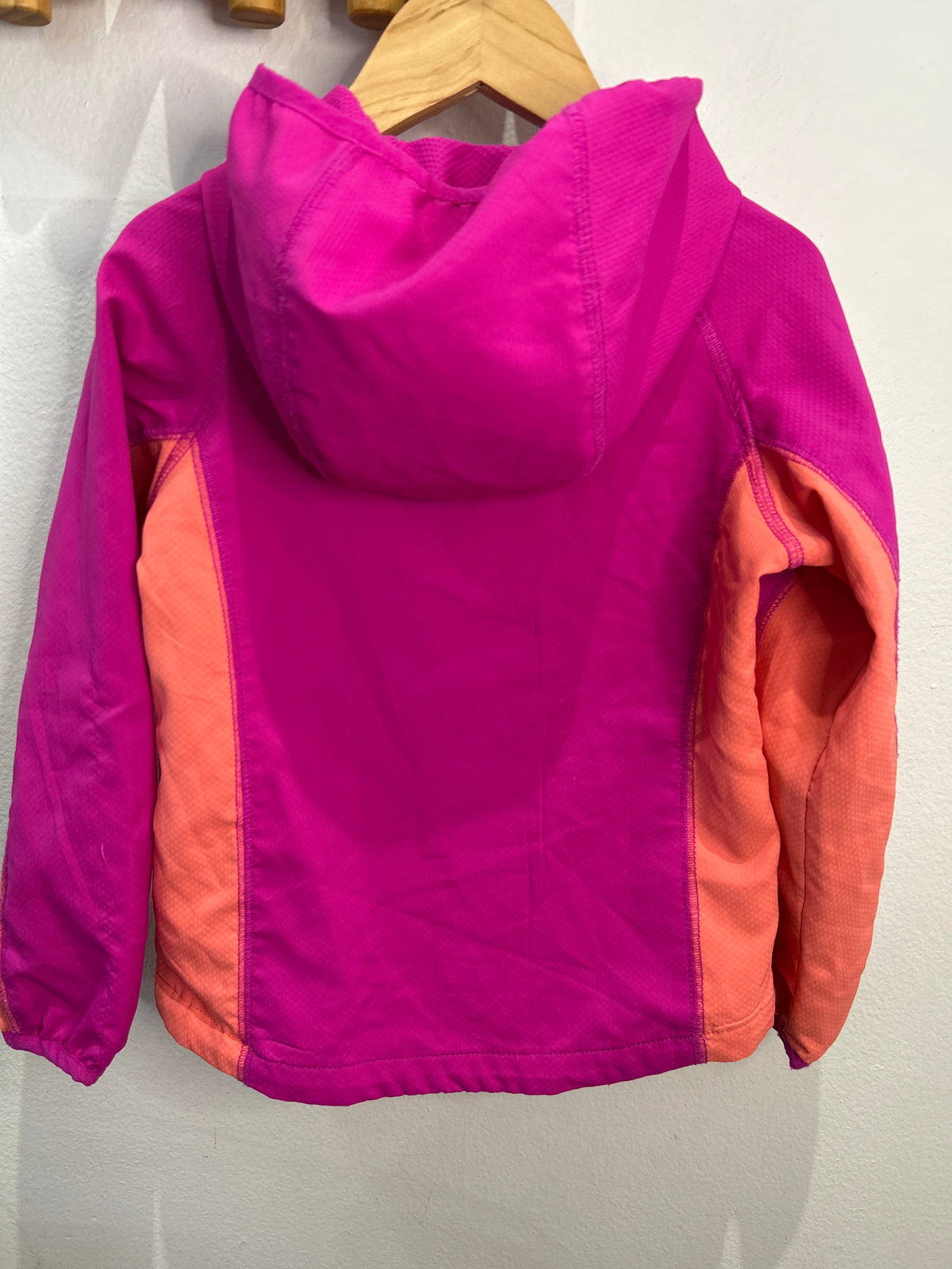 Columbia pink windbreaker 4y