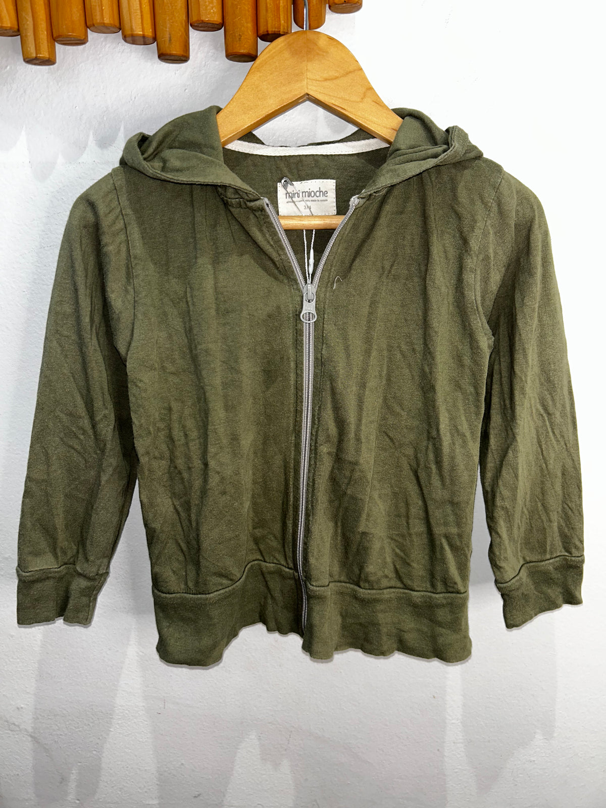 Minimioche olive sweathsirt 3-4y
