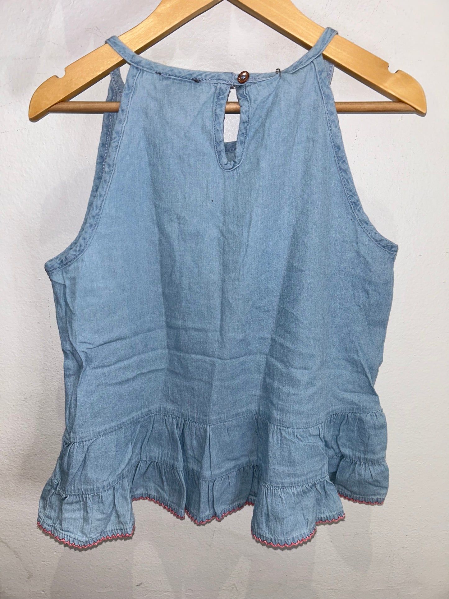 Embroidery light chambray set 12y