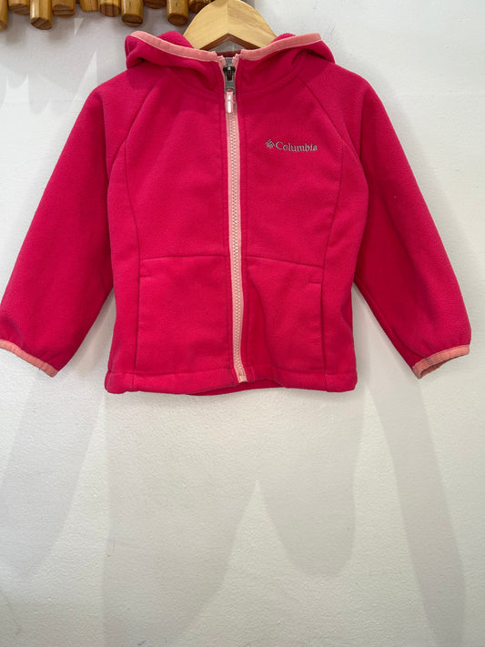 Columbia pink fleee 2y