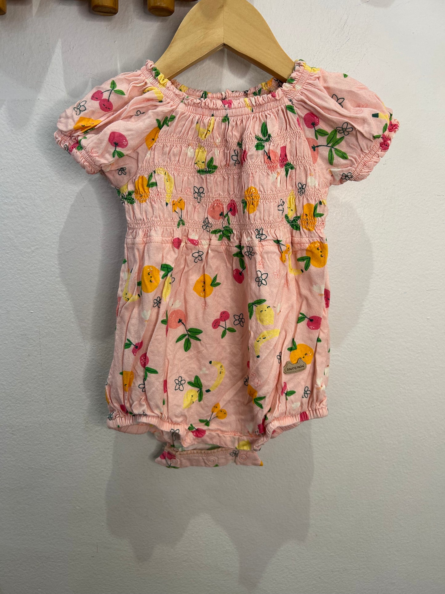 Souris Mini fruits romper 9-12m