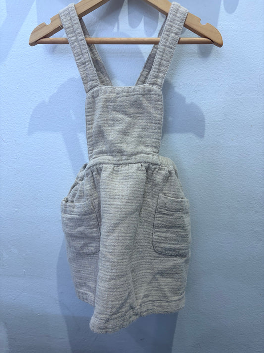 Beige texutre skirt romper 18-24m