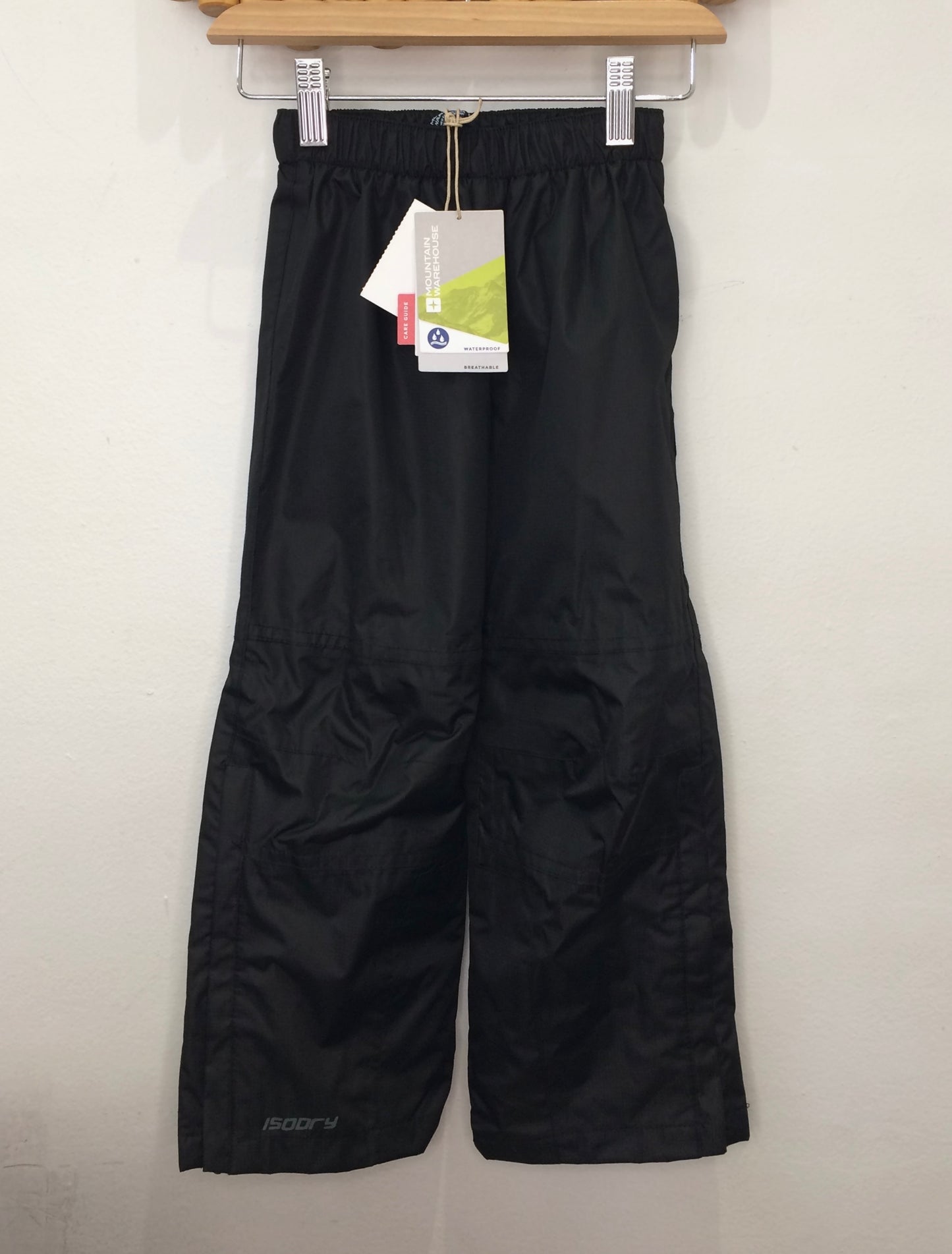 Black rainpants 3-4y NEW