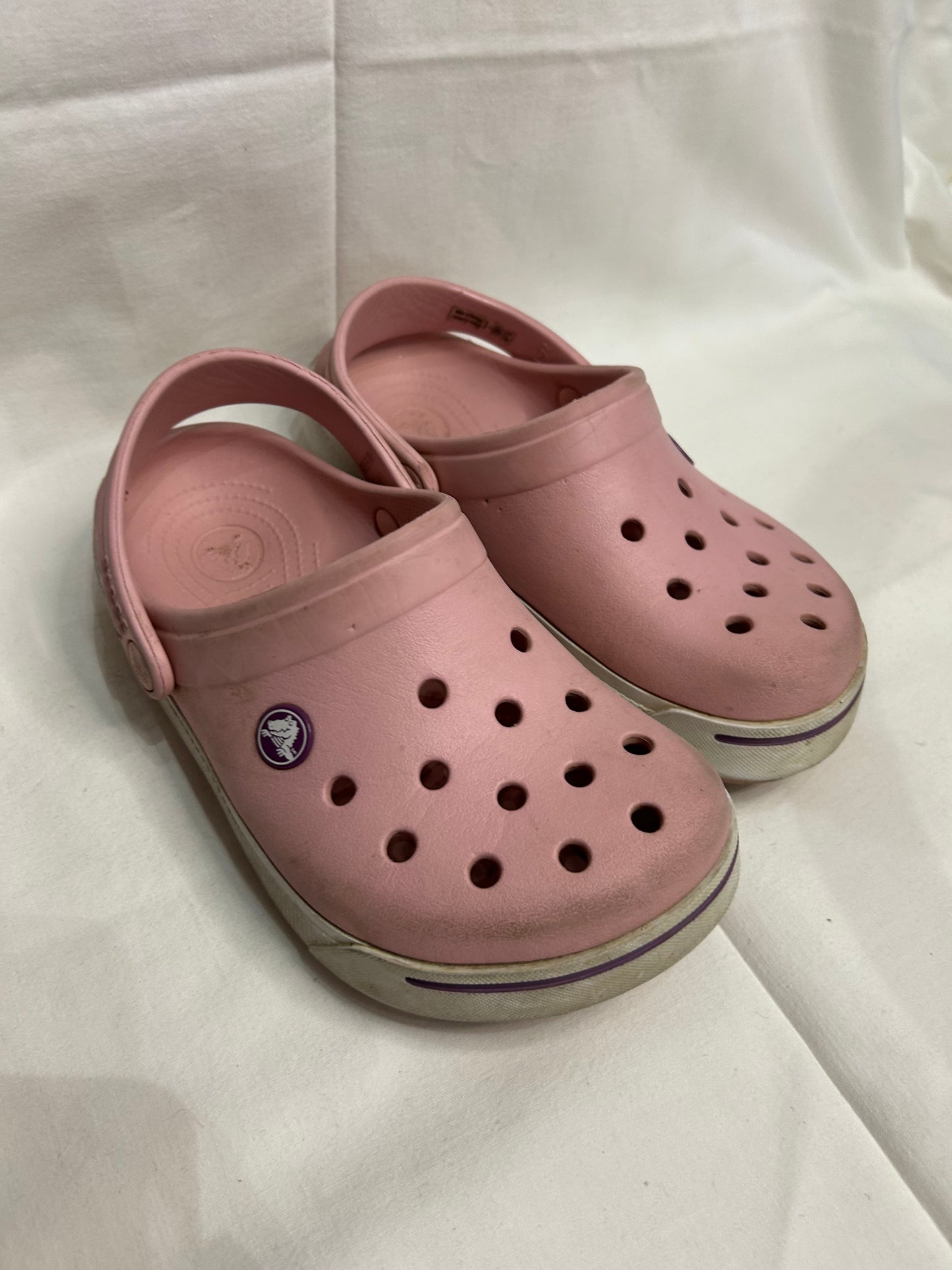 Y1 light pink Crocs