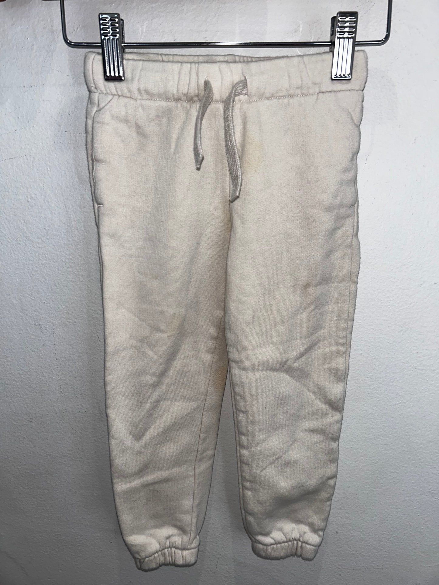 Light beige joggers 2-3y