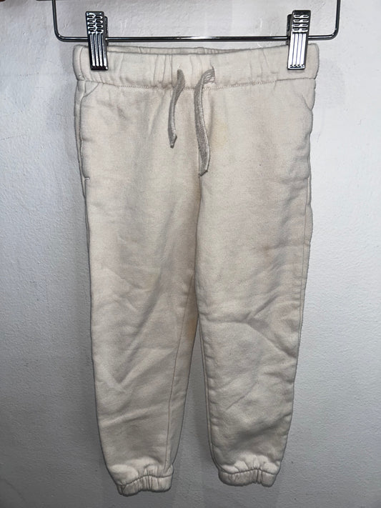 Light beige joggers 2-3y