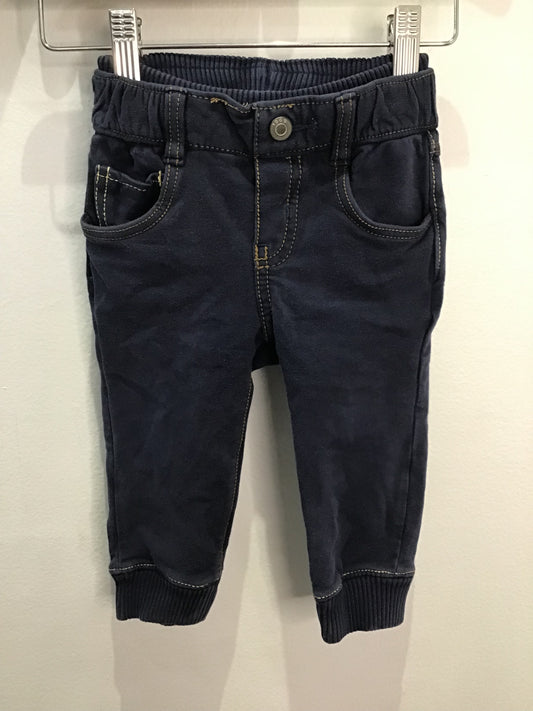 Denim style joggers 12-18m