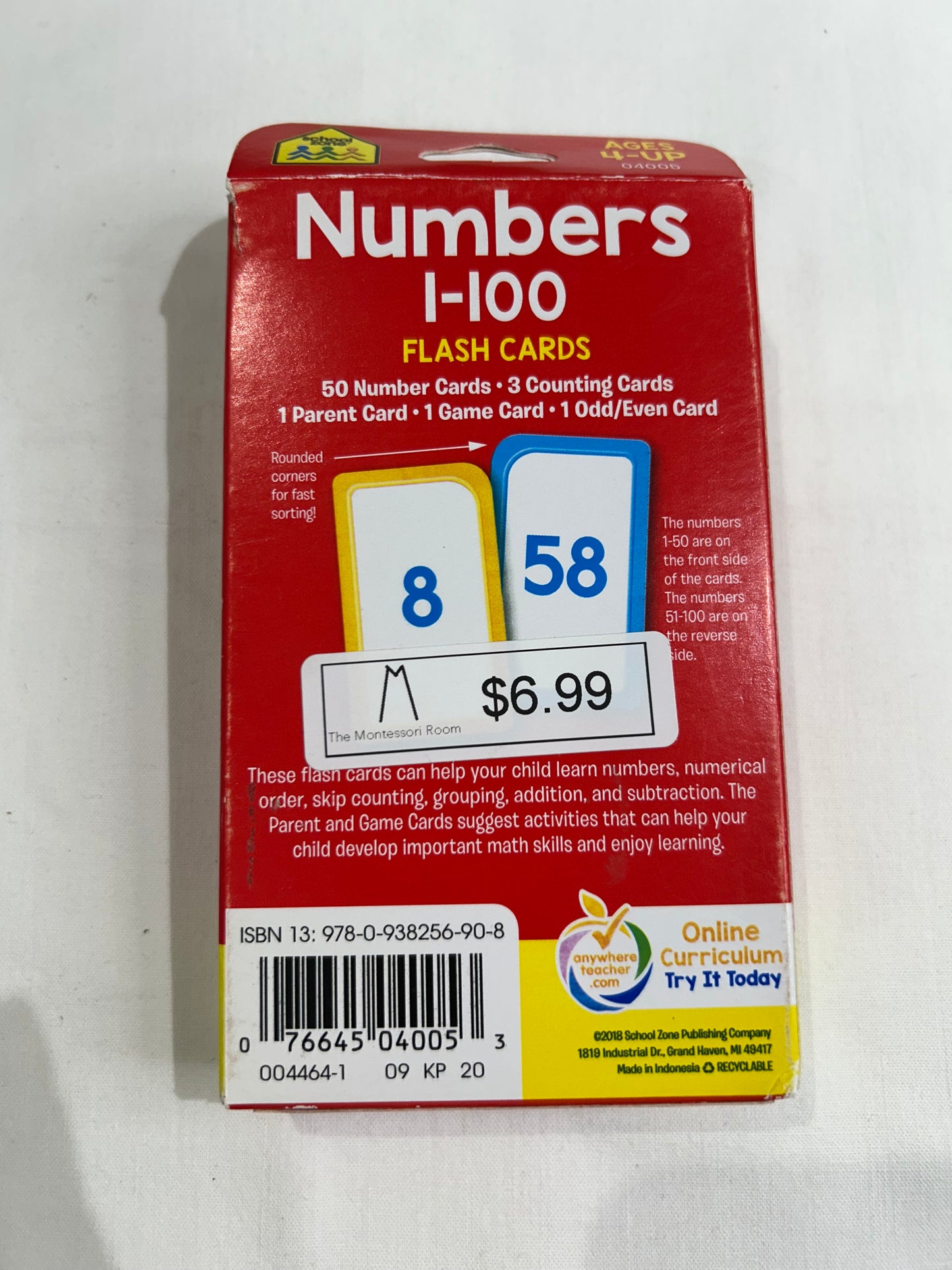 Alphabet and number flash cards set