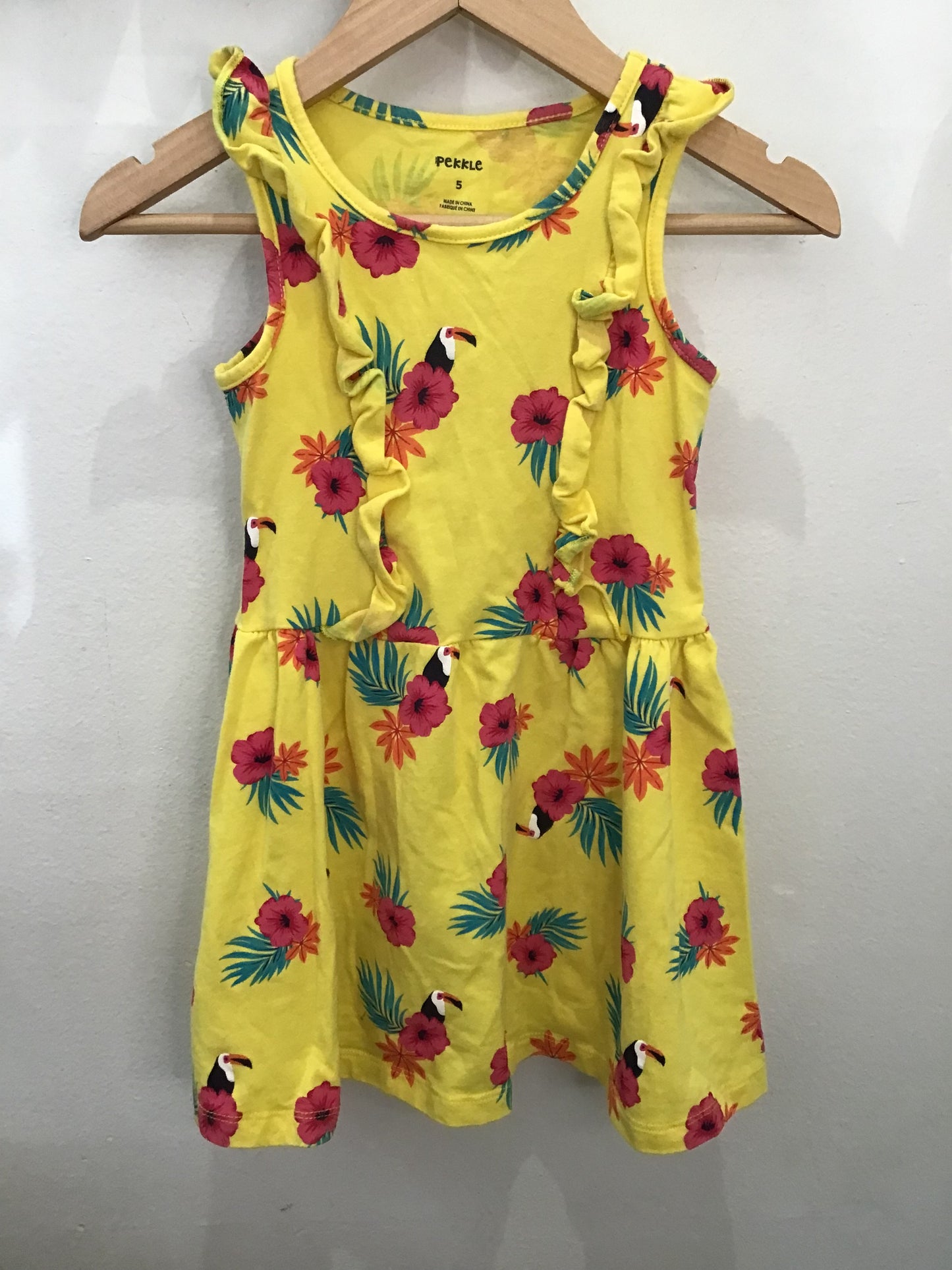 Toucan dress 5y