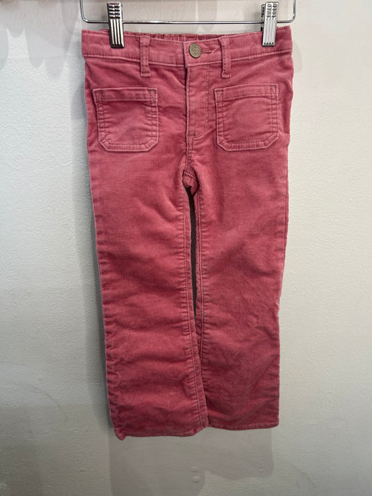 Pink flare corduroys 5y