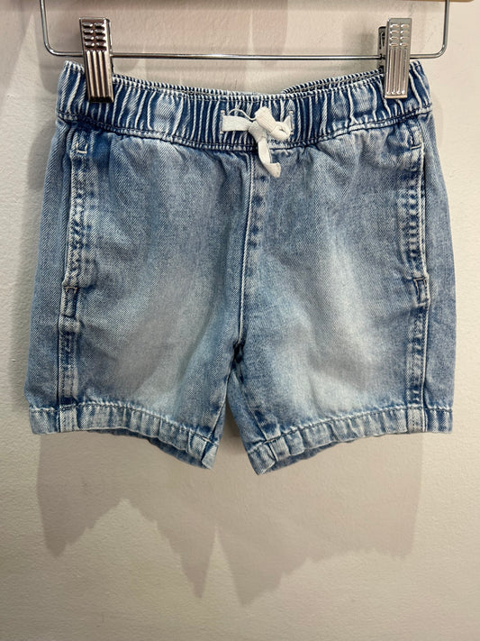 Acid wash denim shorts 2-3y