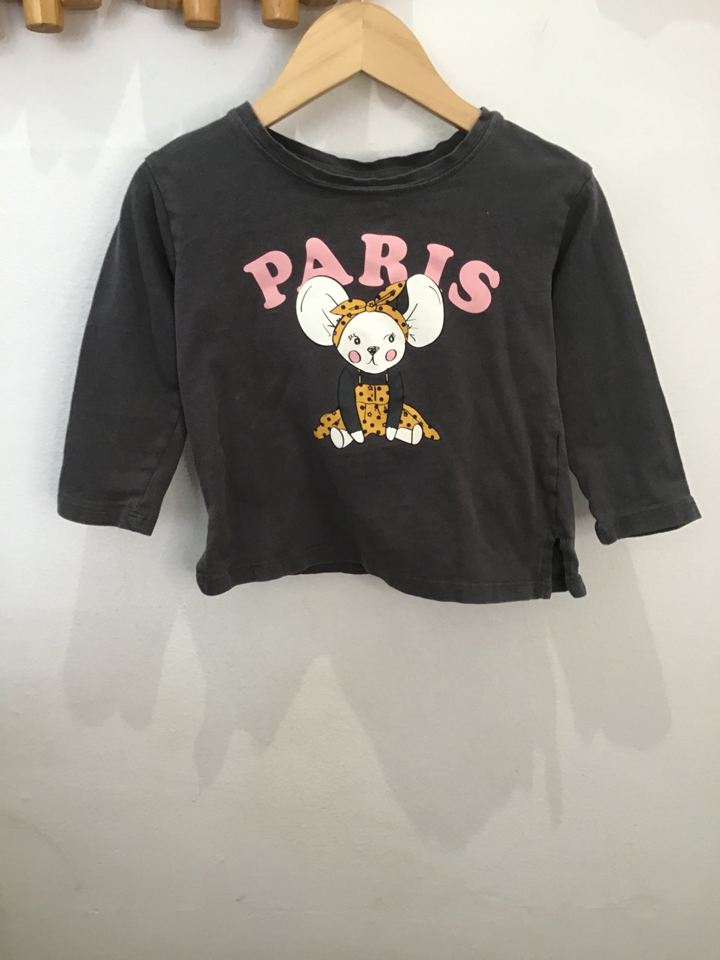 Parisian mouse longsleeve 12-18m