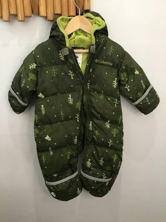 Columbia green trees snowsuit 12m