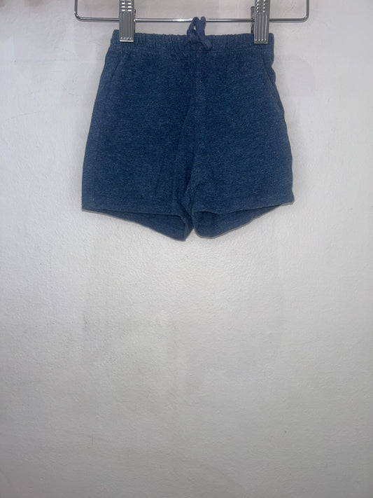 Blue cotton jogger shorts 18-24m