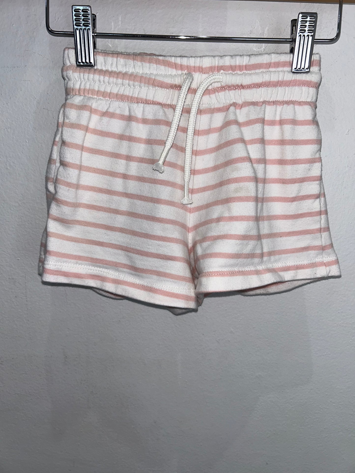 Pink and white stripes shorts 5y*