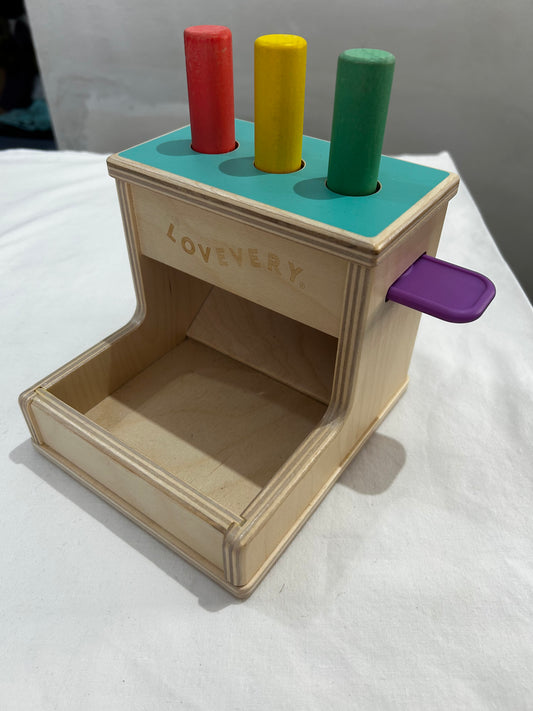 Lovevery wooden peg drop
