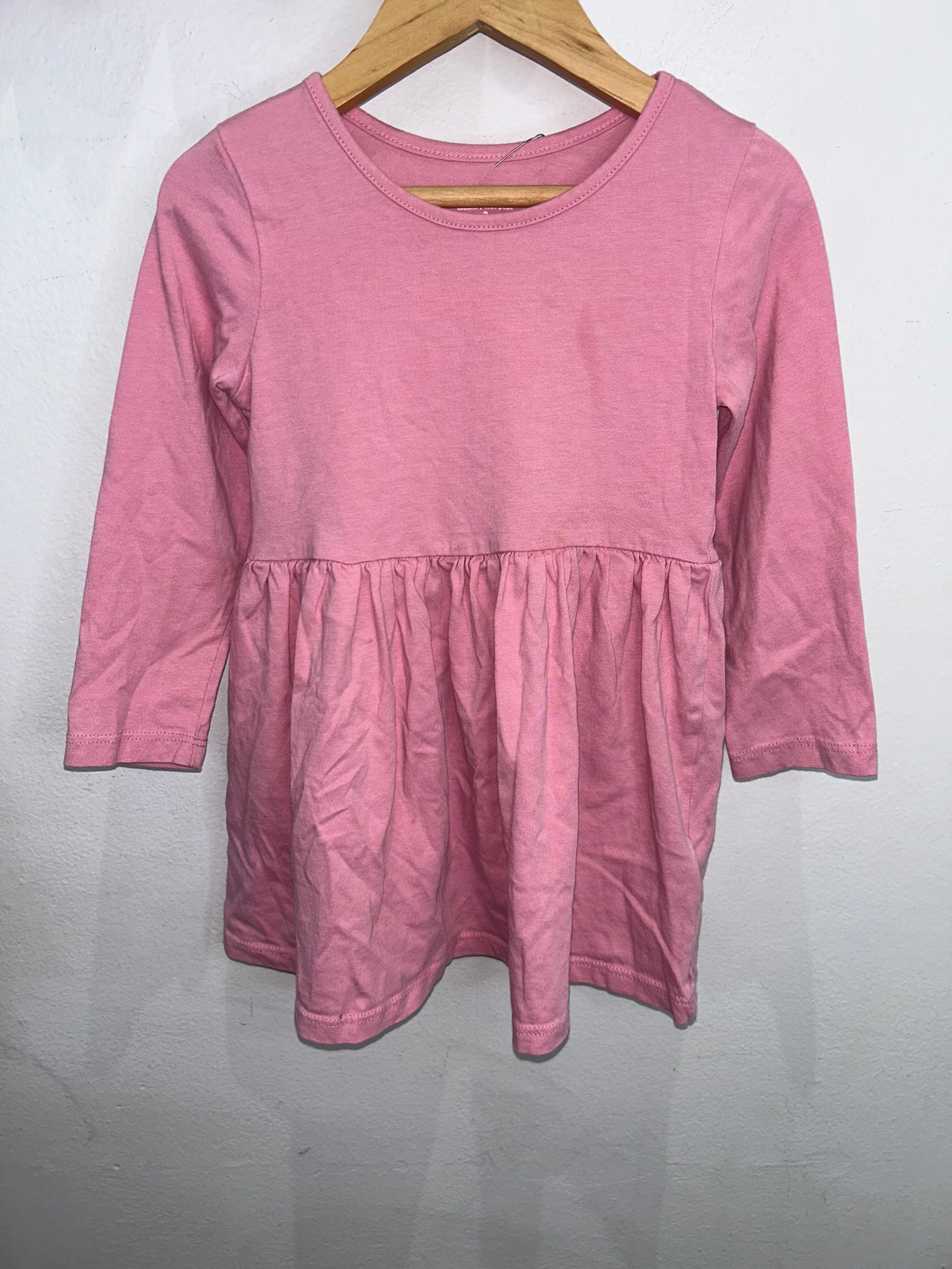 Pink longsleeve dress 3y