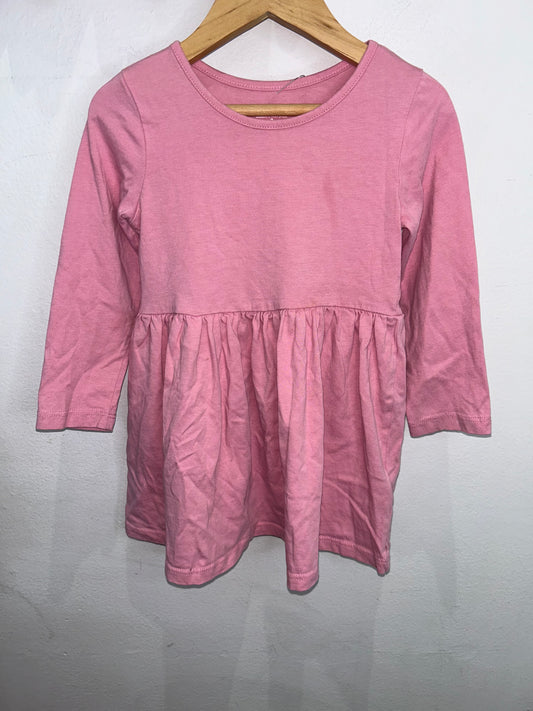 Pink longsleeve dress 3y