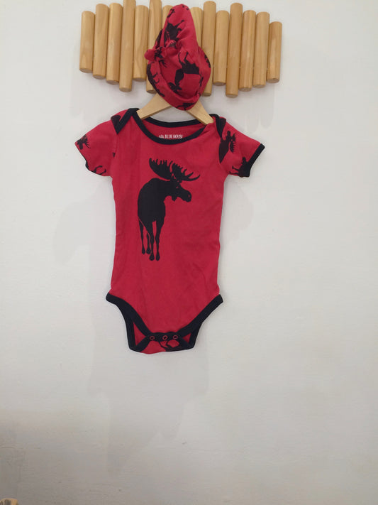 Moose onesie 18-24m