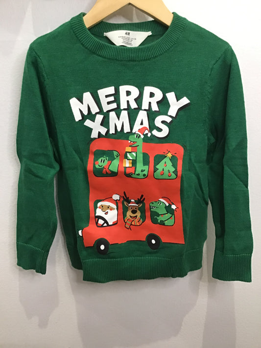 Merry Xmas sweater 2-4y