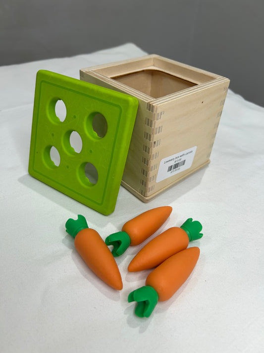 Lovevery box with carrots