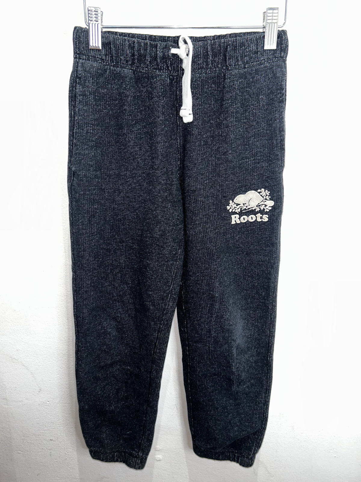 Roots dark wash joggers 7y