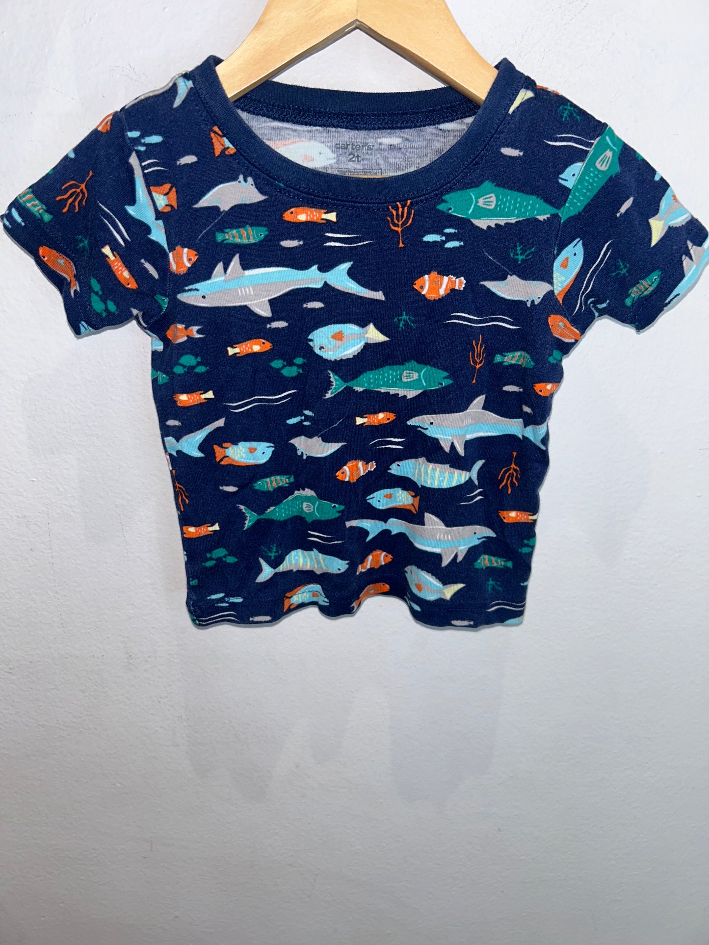Fish shorty pyjamas 2y