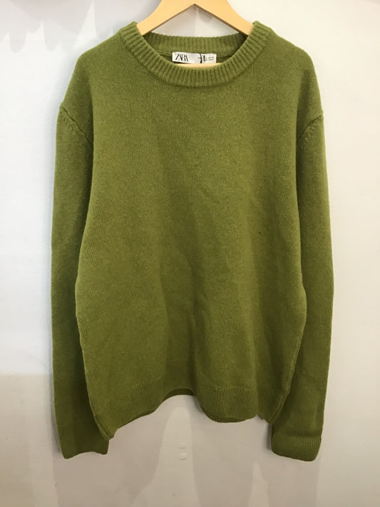 Chatreuse cashmere and wool sweater- size L NEW