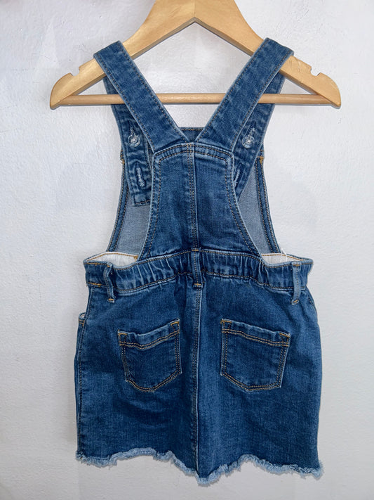 Denim skirt romper 3y