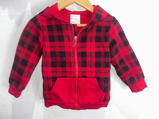 Red cotton sweatshirt 18m