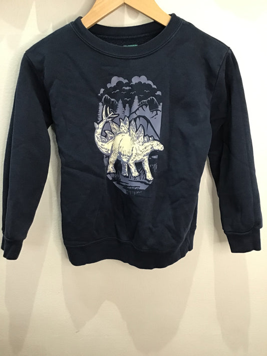 Blue dino pullover 5y