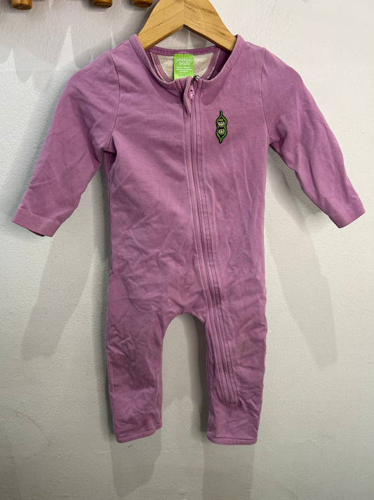PK Beans purple sleeper 6-12m