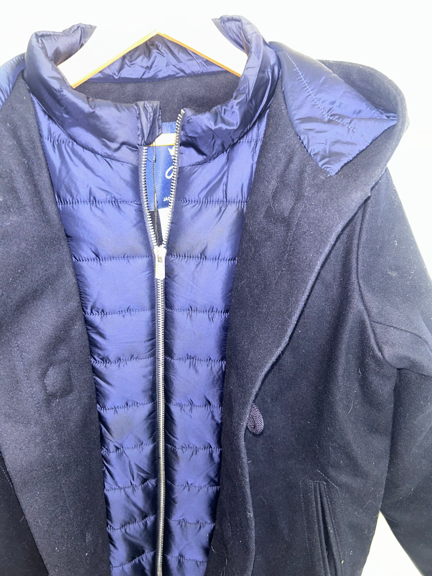 Jacadi navy coat 12y