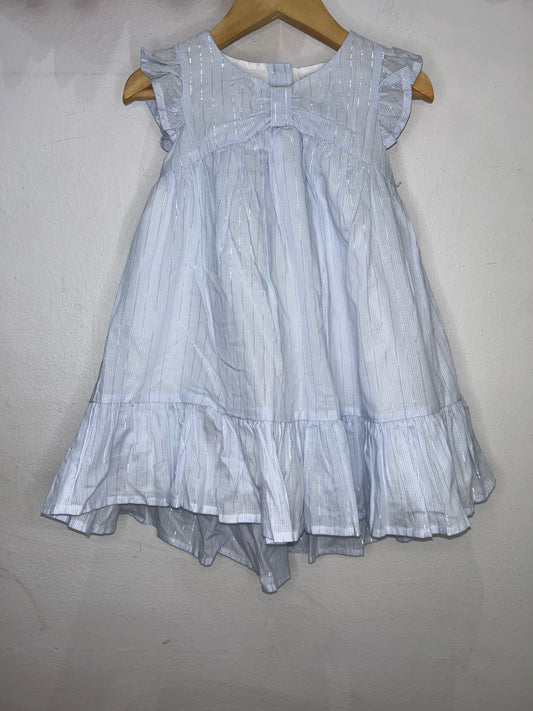 Blue and silver dress 24m