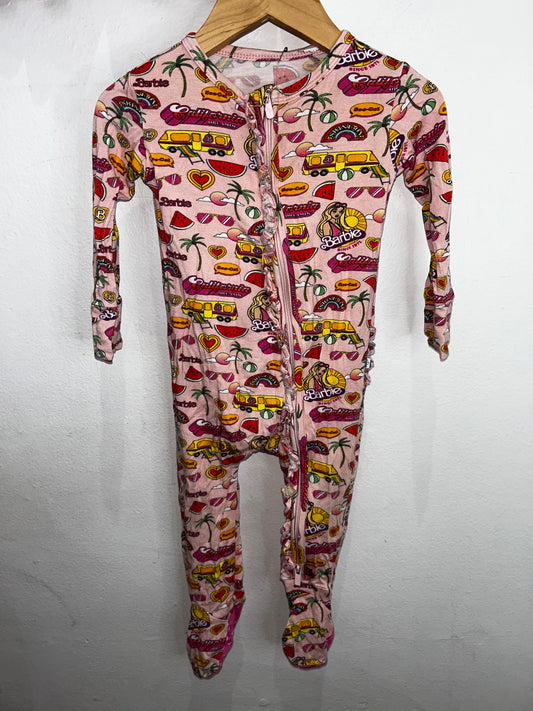 Posh Peanut Barbie frilly sleeper 9-12m