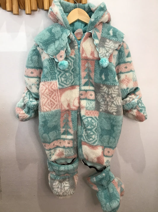 Thick vintage fleece bunting 12m (can fit to 24m)