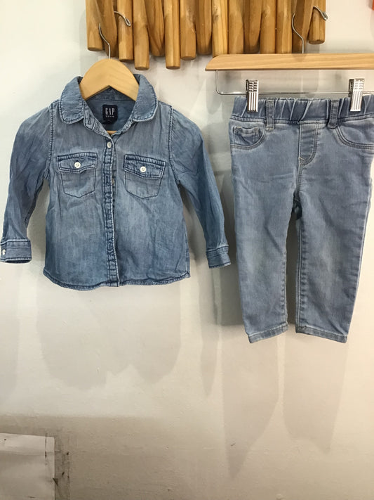 Jeans lightwash 12-18m