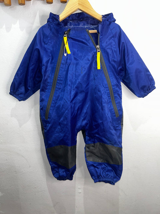 Cloudveil blue rainsuit 12m